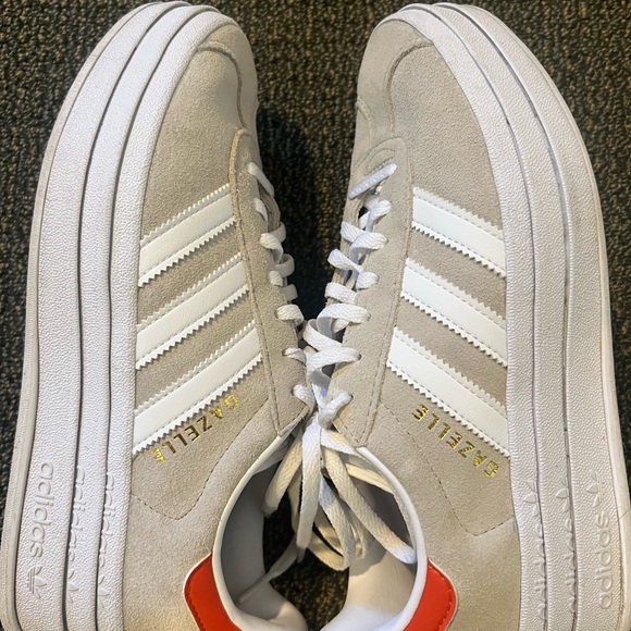 Adidas Gazelle Bold Women's Sneakers - Beige and Orange - Picture 4 of 5